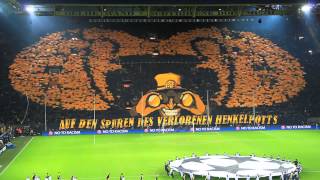 Auf den Spuren des verlorenen Henkelpotts  Borussia Dortmund vs Malaga 32  090413  BVB Choreo [upl. by Ellehsal]