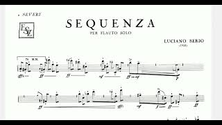 Berio Sequenza 1 for Flute With Score [upl. by Velda888]