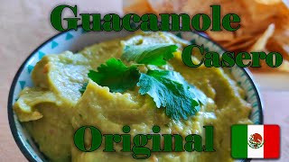 Cómo hacer guacamole casero original mexicano  Receta a mano rápida fácil  ¿Qué se está cocinando [upl. by Adaha]