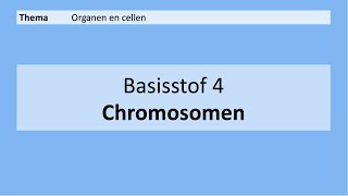 VMBO 3  Organen en cellen  4 Chromosomen  8e editie  MAX [upl. by Tomi]