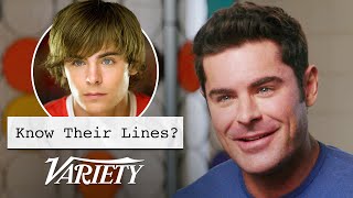 Does Zac Efron Know Lines From His Most Famous Movies [upl. by Aydiv]