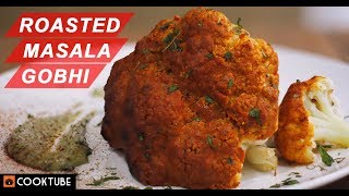 Roasted Masala Gobhi  Spicy Baked Cauliflower  Tandoori Gobhi in Oven [upl. by Roeser]