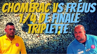 14 de Finale Triplette Chomérac vs Fréjus Trophée des Villes 2022  Pétanque [upl. by Sorrows880]