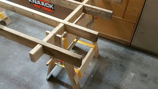 Plywood Sawhorse Crosscut Table  Part 2 [upl. by Anitsirt]