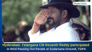 Hyderabad Telangana CM Revanth Reddy participated in third Passing Out Parade at Sudarsana Ground [upl. by Ebarta]