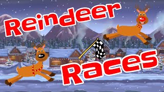 Reindeer Races Elementary PE WarmUpBrain Break [upl. by Idham]