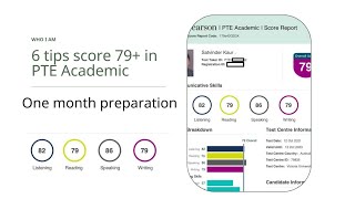 6 tips score 79 in PTE Academic template for 80 points [upl. by Ploch]