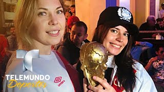 Las rusas más peruanas de Moscú arman la fiesta Blanquirroja  Copa Mundial FIFA Rusia 2018 [upl. by Hultgren]