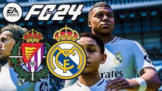 EA SPORTS FC 24 Real Madrid vs Valladolid Laliga match day 25 [upl. by Eardnaed]