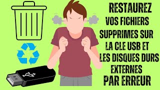 RESTAURER LES FICHIERS SUPPRIMES SUR LES CLES USB ET DISQUES DURS EXTERNES [upl. by Ecnaled]