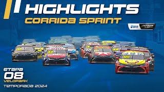 STOCK CAR 2024  HIGHLIGHTS CORRIDA SPRINT ETAPA 08  VELOPARK [upl. by Otnas]