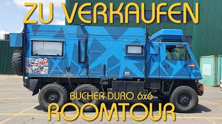 ROOMTOUR EXPEDITIONSMOBIL BUCHER DURO 6X6 IIA  ZU VERKAUFEN ☝️ [upl. by Angele]