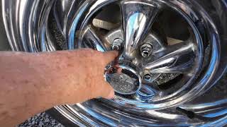 Old School Cragar Mag lug nuts and washers explained trailer mags 4 [upl. by Innoc]