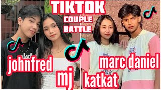 Johnfred amp MJ Vs Marc Daniel and Kat Tiktok Couple Battle [upl. by Adaynek]