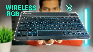 iClever BK04 Wireless Keyboard with RGB backlit [upl. by Oirottiv]