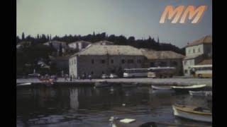 Cavtat area Croatia 1977ish old cine film 354 [upl. by Johnstone217]