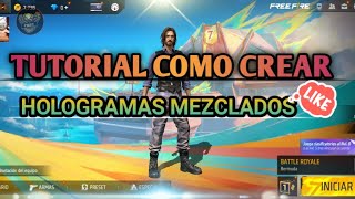 🗣️ TUTORIAL COMO CREAR HOLOGRAMAS MEZCLADOS 2024 ✨ [upl. by Krein340]