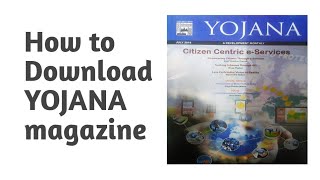 how to download yojana magazine pdfhow to download yojana magazine pdf in hindi [upl. by Mitzl]