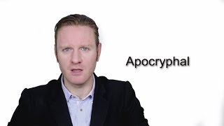 Apocryphal  Meaning  Pronunciation  Word World  Audio Video Dictionary [upl. by Jannelle]