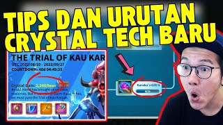 UPDATE RISET DAN URUTAN TECHNOLOGY CRYSTAL BARU DI KVK  TIPS Rise Of Kingdoms ROK Indonesia [upl. by Iddo]