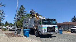 Recology San Mateo County Autocar ACX Python on Trash [upl. by Notxarb644]