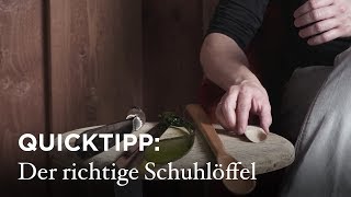 Quicktipp Der richtige Schuhlöffel [upl. by Humphrey]