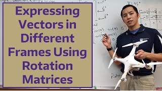 Expressing Vectors in Different Frames Using Rotation Matrices [upl. by Krutz]