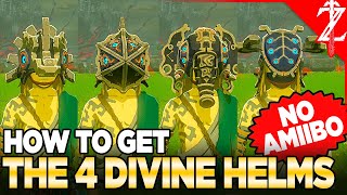 Get All 4 Divine Helms NO AMIIBO LocationUpgrades  Tears of the Kingdom [upl. by Garry]