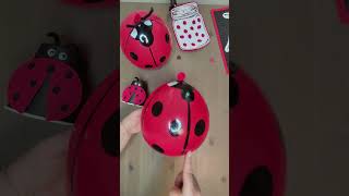 Coccinelles Culbuto avec un ballon activitemanuelle coccinelle easycraft kidsactivities mslf [upl. by Adnilg258]