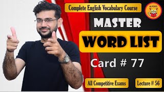 Mastering English Vocabulary Expert Tips amp Tricks Master Word List Card  77 [upl. by Francine]