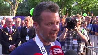 ROYAL RUN Glad Frederik talte om sine børn og dronningen [upl. by Aneri961]