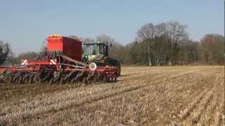 John Deere 8330 amp Vaderstad Seed Hawk 800c at seeding [upl. by Atiraj314]