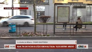 Milano tira cavo dacciaio ad altezza uomo quotVolevo divertirmiquot Arrestato  Ore 14 del 04012024 [upl. by Sandi9]