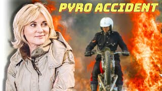 Anthea Turner Bike Explosion Accident [upl. by Eirellam]