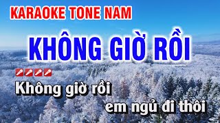 Không Giờ Rồi Karaoke Nhạc Sống Tone Nam  Kim Chi Karaoke [upl. by Lleznov721]