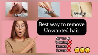 How to remove unwanted body hairs  easy method  Girlyperks [upl. by Wier]