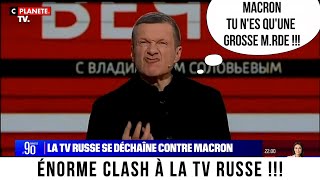 MACRON insulté à la TV RUSSE en direct  😱 [upl. by Eirrol]