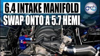 64 Intake Manifold Swap onto a 57 HEMI [upl. by Naasah]