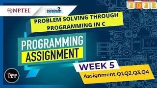 NPTEL Problem Solving Through Programming In C ASSIGNMENT 4 ANSWERS 2023  July [upl. by Eel]