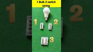 How to wire 1 bulb with 3 switches shorts [upl. by Assenyl]