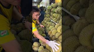 Durian Heaven Fresh Creamy Durian  Fruit Cutting Skills [upl. by Ahmed]