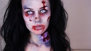 Zombie Makeup Tutorial  How To Do Easy Zombie Makeup [upl. by Ilyk]