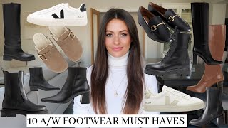 AUTUMN  WINTER MUST HAVE FOOTWEAR  TOP 10 SHOES amp BOOTS FOR FALL [upl. by Nedra737]