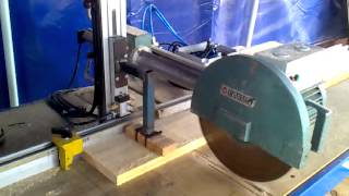 Automated Radial Arm Saw [upl. by Eletnahc]