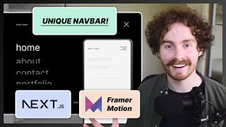 How to Make a Unique NextJS Navigation Bar with Framer Motion [upl. by Haidabej241]