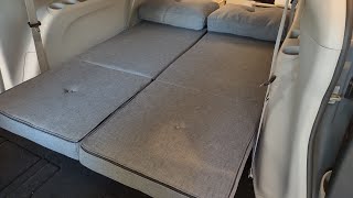 One of a kind minivan camper sofa bed setup [upl. by Eeimaj]