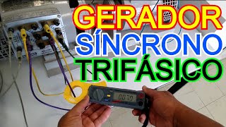 Ensaio em Vazio e de Curtocircuito do GERADOR SÍNCRONO TRIFÁSICO Prática 19c [upl. by Eemaj]