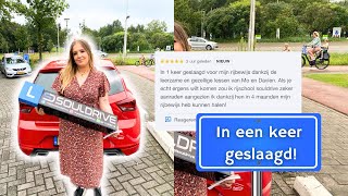 Na deze rijles is ze GESLAAGD voor haar praktijkexamen🎉  Hardop denkmethode tijdens examenroute🤔 [upl. by Suoiradal]