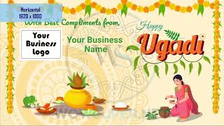 Customized Ugadi GreetingsWishes Video for Business [upl. by Bergeman]