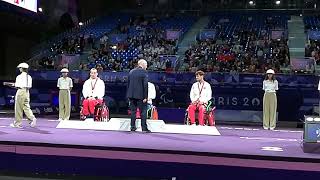 MEDAILLES ESCRIME FAUTEUIL SABRE HOMMES JEUX PARALYMPIQUES 2024 [upl. by Gabe]